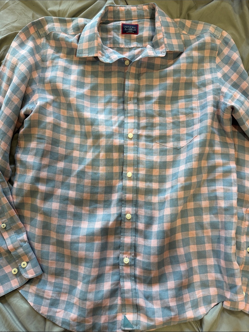 Untuckit linen blend